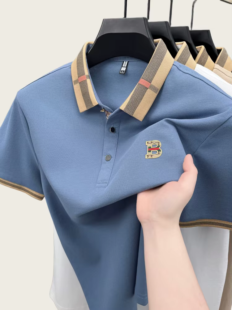 Polo à manches courtes de marque de luxe pour hommes
