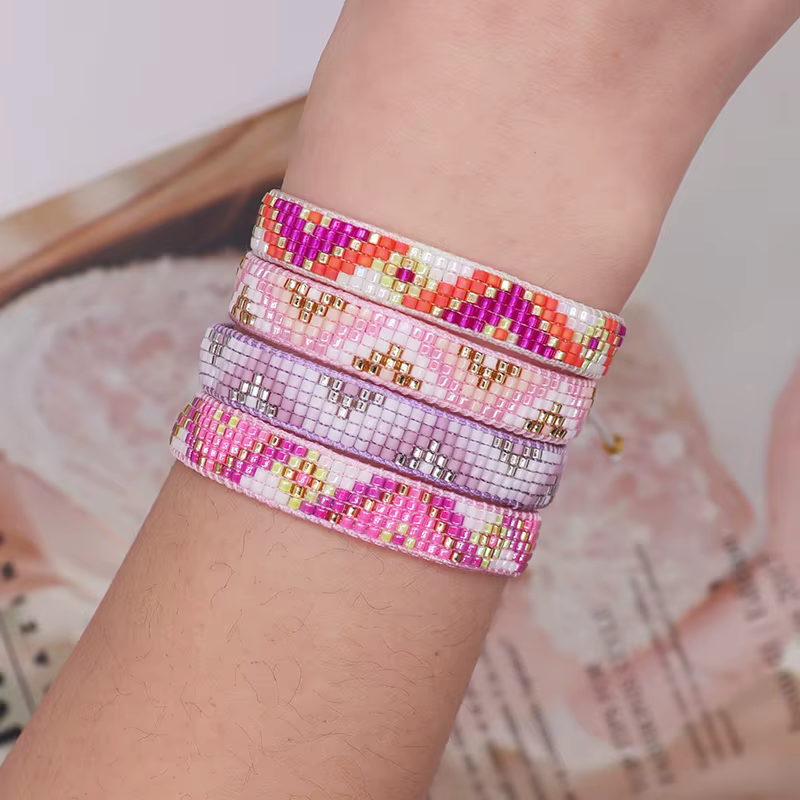 BLUESTAR 2024 délicat Miyuki Bracelets de perles à la main été plage bijoux pour femmes adolescente Boho mode