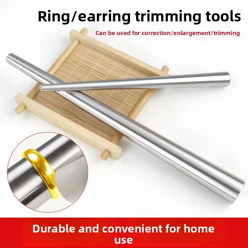 Tige de fer à lisser pour bagues et boucles d'oreilles