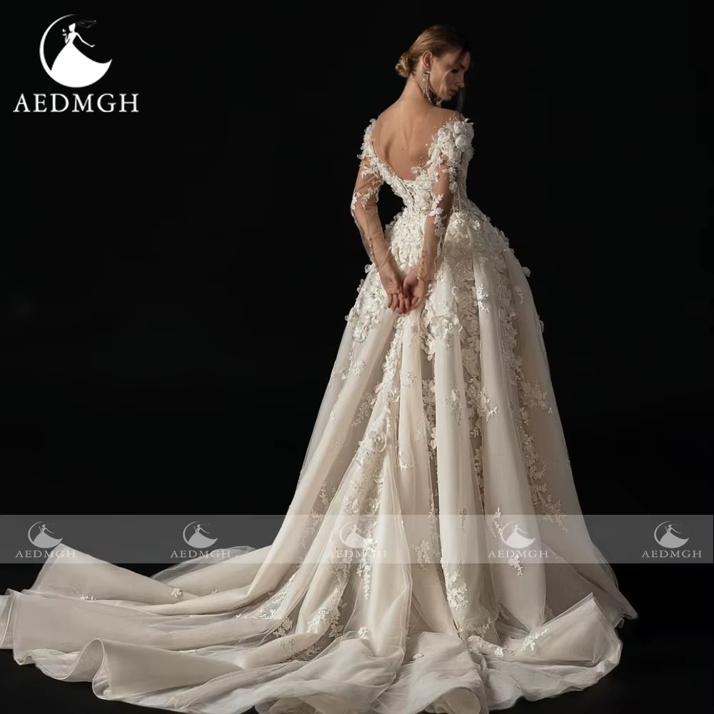 Aedmgh-Robes de mariée élégantes A-Line