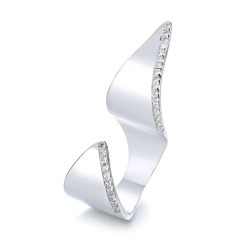 KOFSAC nouvelle mode exagérer main bijoux dame personnalité irrégulière 925 bagues en argent Sterling pour les femmes accessoires de fête cadeau