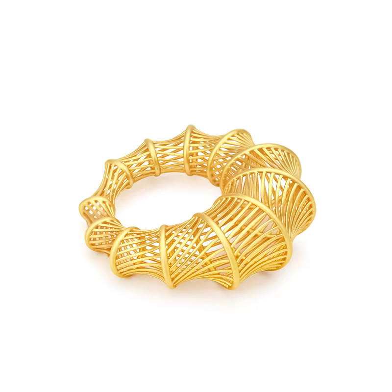 IVOG – bague luxueuse en bambou ajourée