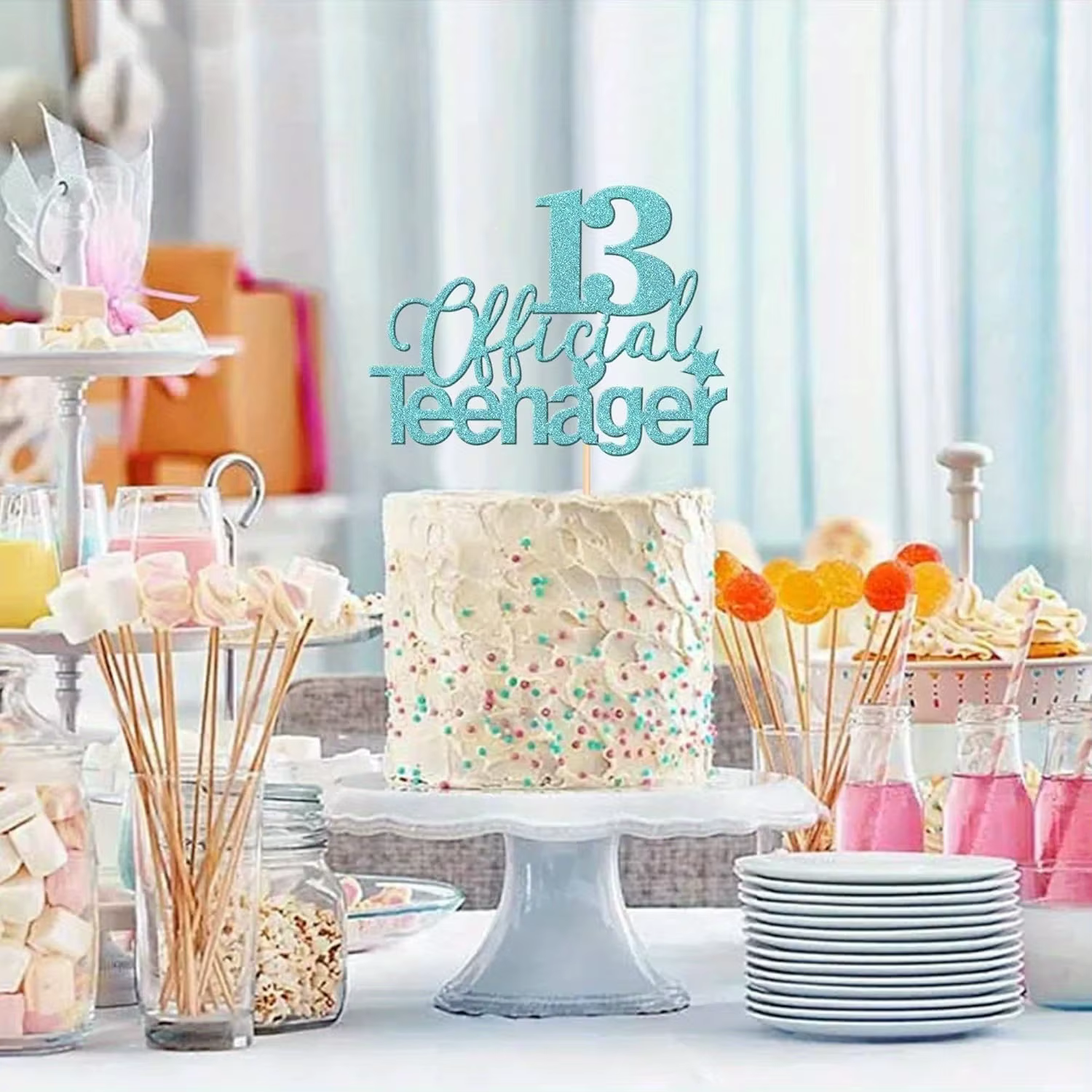 Décoration de gâteau pour 13e anniversaire
