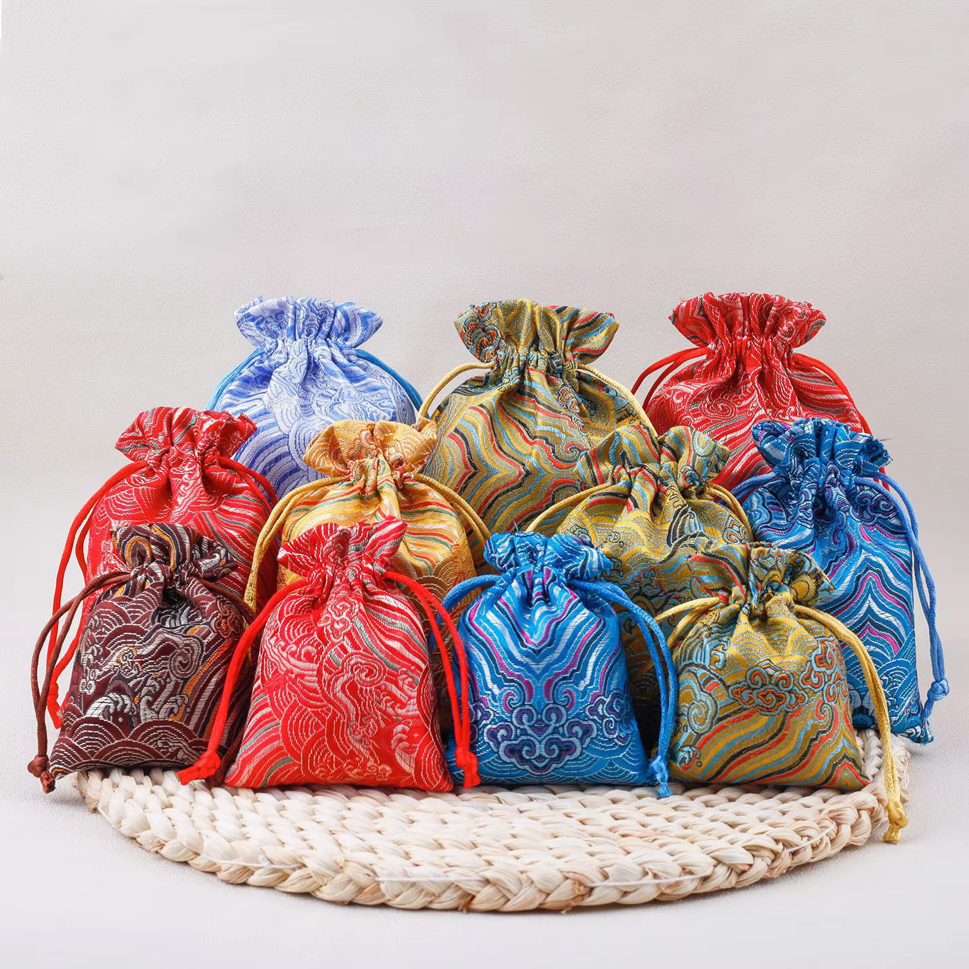 Sac de gril de bijoux de brocart