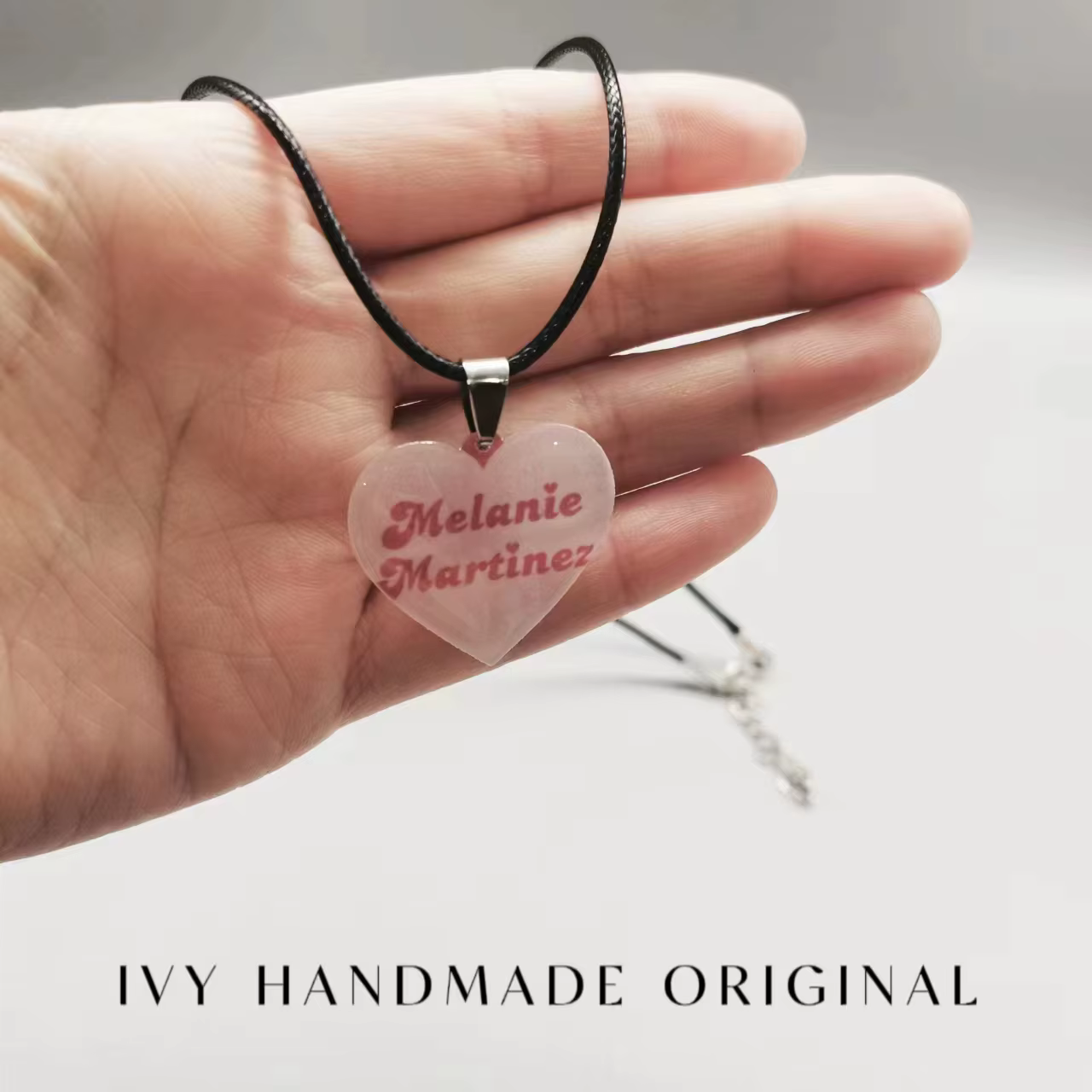 Melanie Martinez collier pendentif acrylique coeur