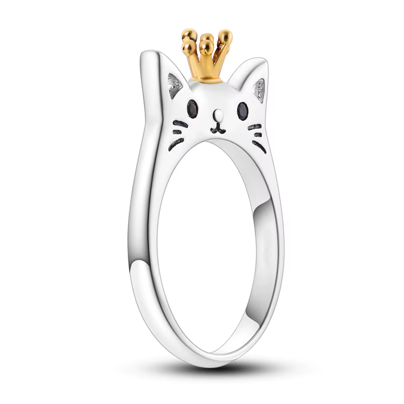 Bague chat scintillante en argent Sterling 925 Original pour femmes et filles, bijoux cadeaux d'anniversaire