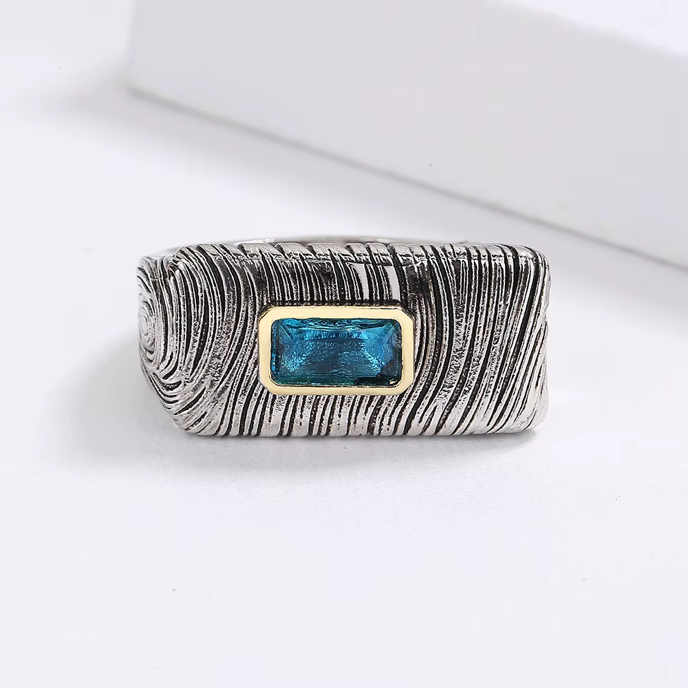 Bague en argent vintage pour femme
