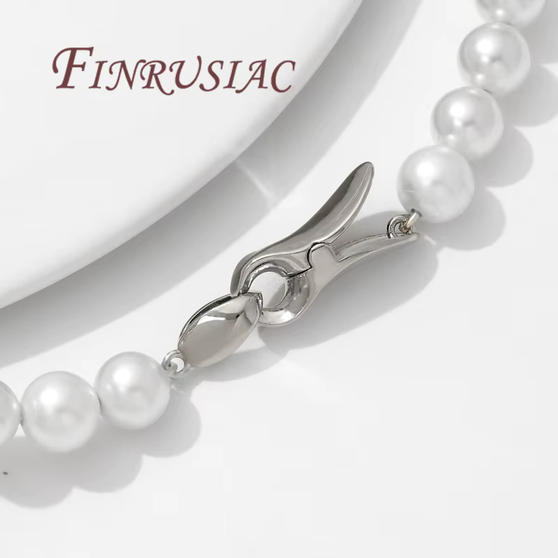 Fermoirs de bijoux plaqués rhodium