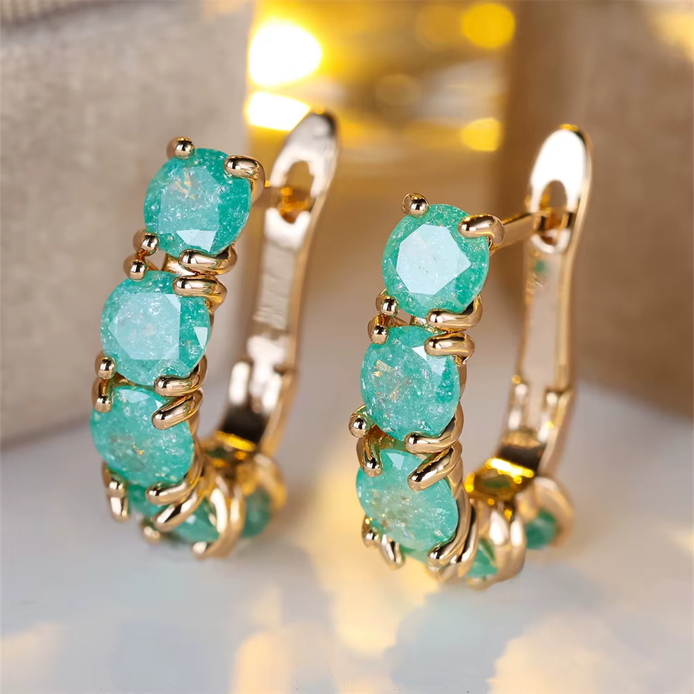 Boucles d'oreilles en Zircon pour femmes