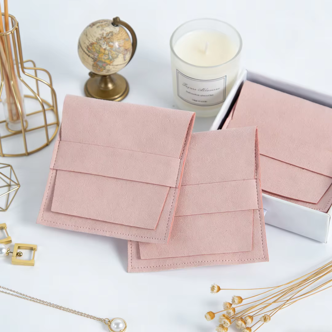 Pochettes à bijoux en microfibre exquises