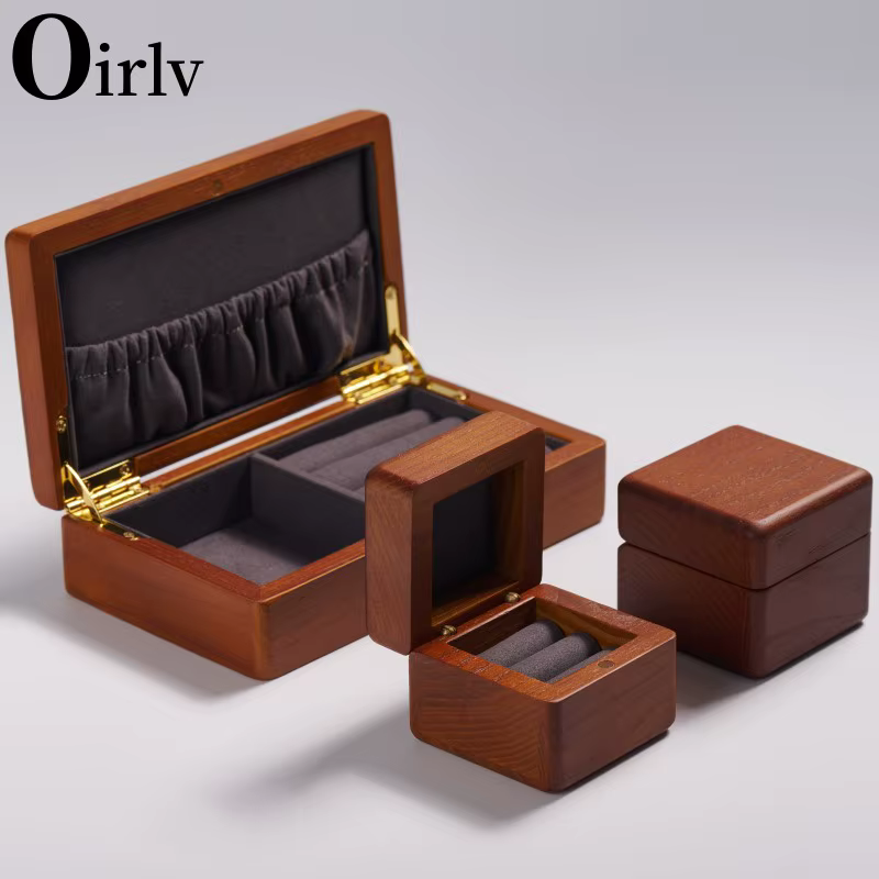Oirlv-Boîte à Bijoux en Bois Rétro