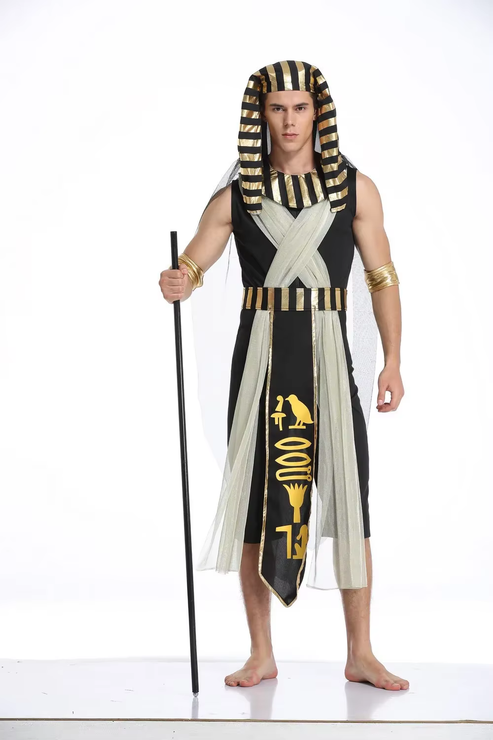 Costume d'halloween, reine du pharaon égyptien
