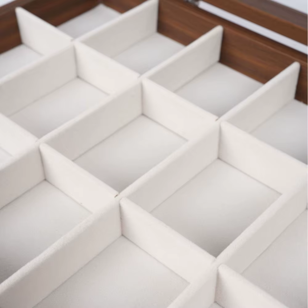 Plateau de présentation de bijoux rétro rectangulaire