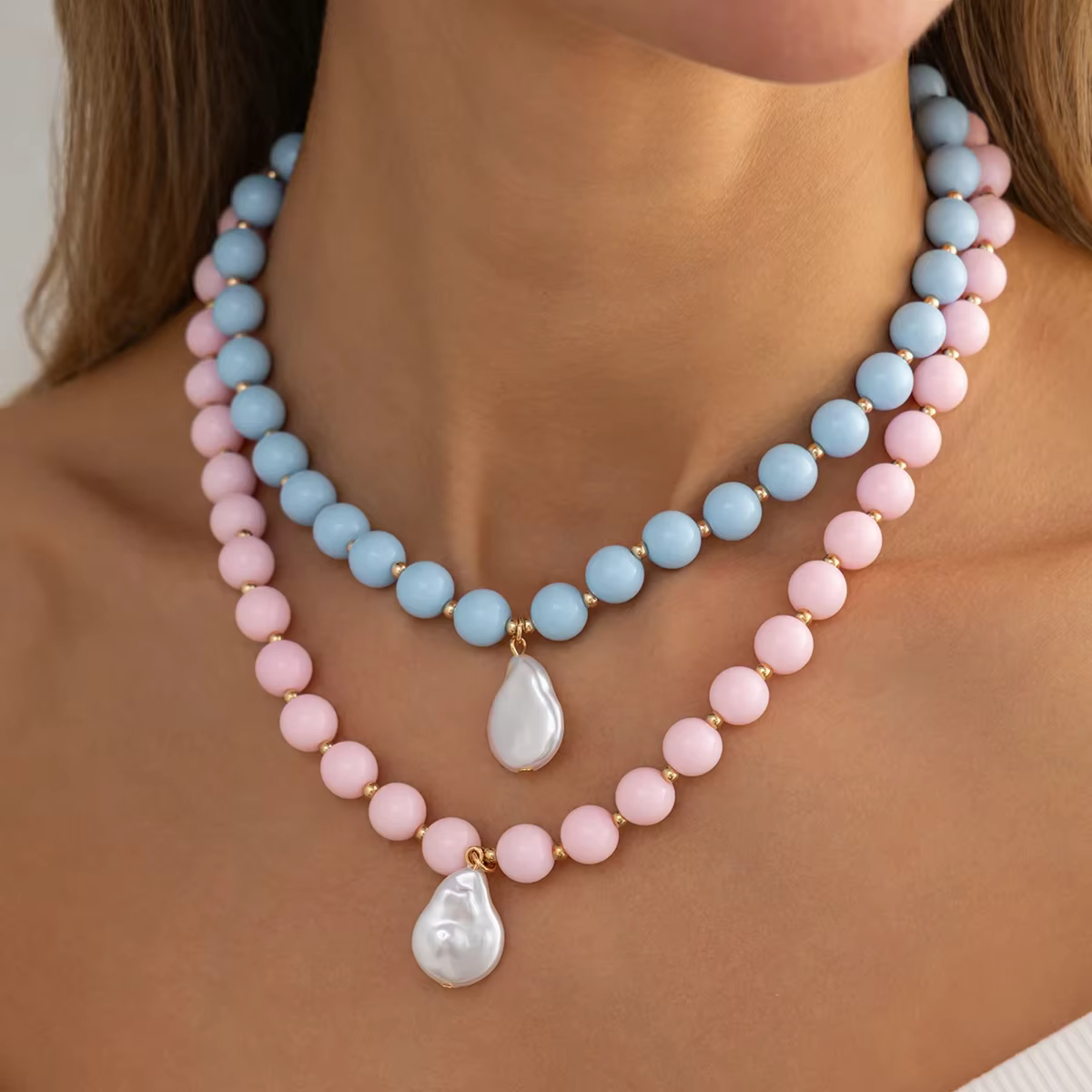 Ingemark – collier rond en résine acrylique pour femmes
