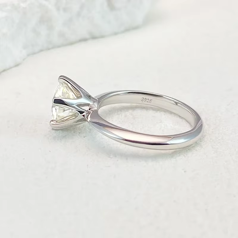 Bague Moissanite 0.5-5ct pour femmes