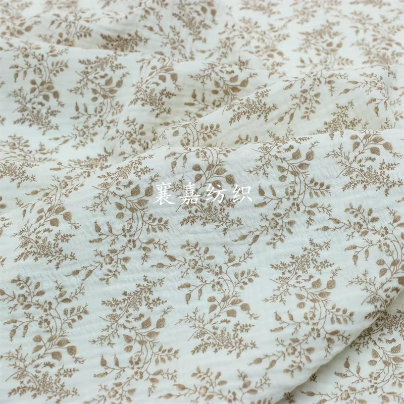 Tissu en gaze de coton double couche