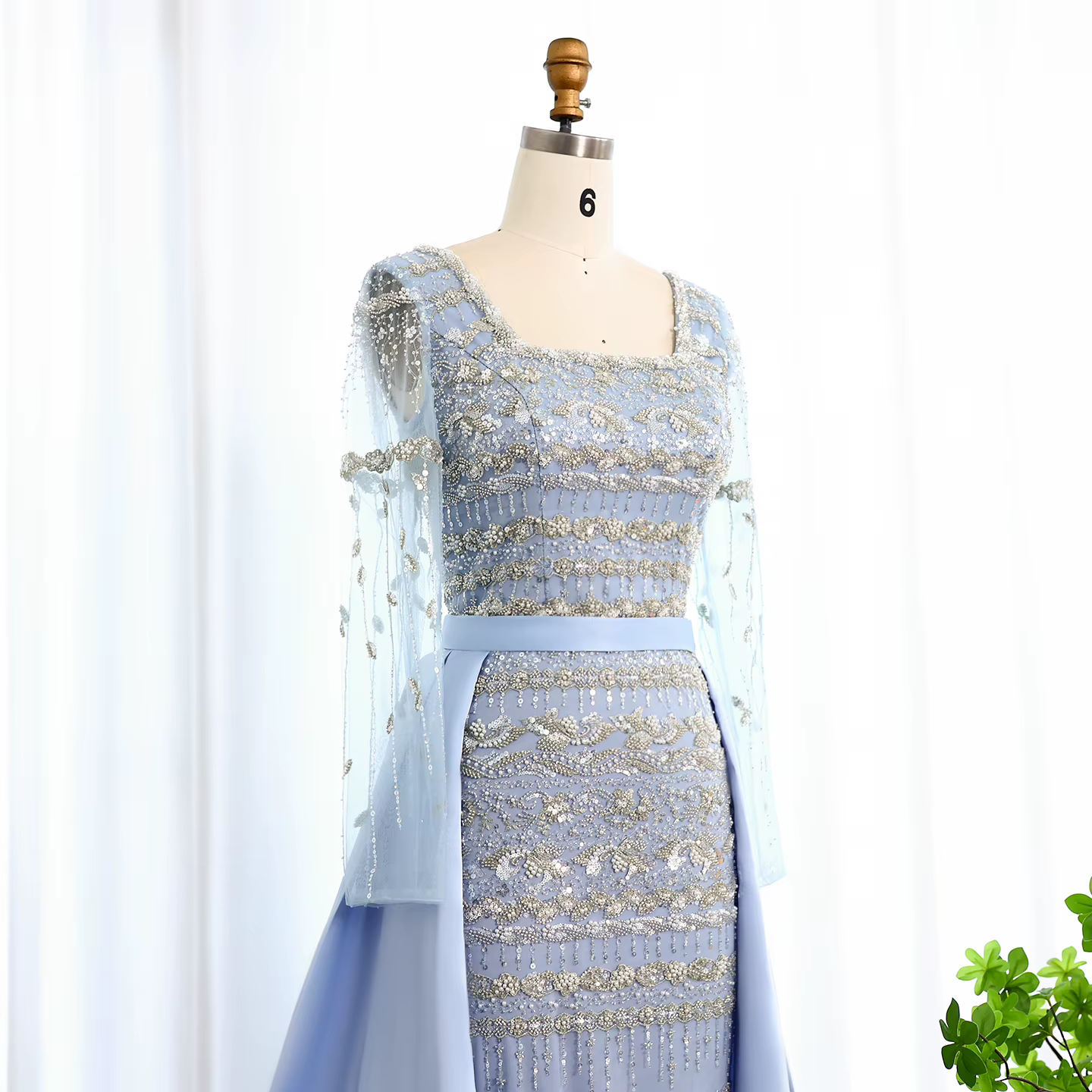 Sharon Said – robe de soirée élégante bleue de dubaï