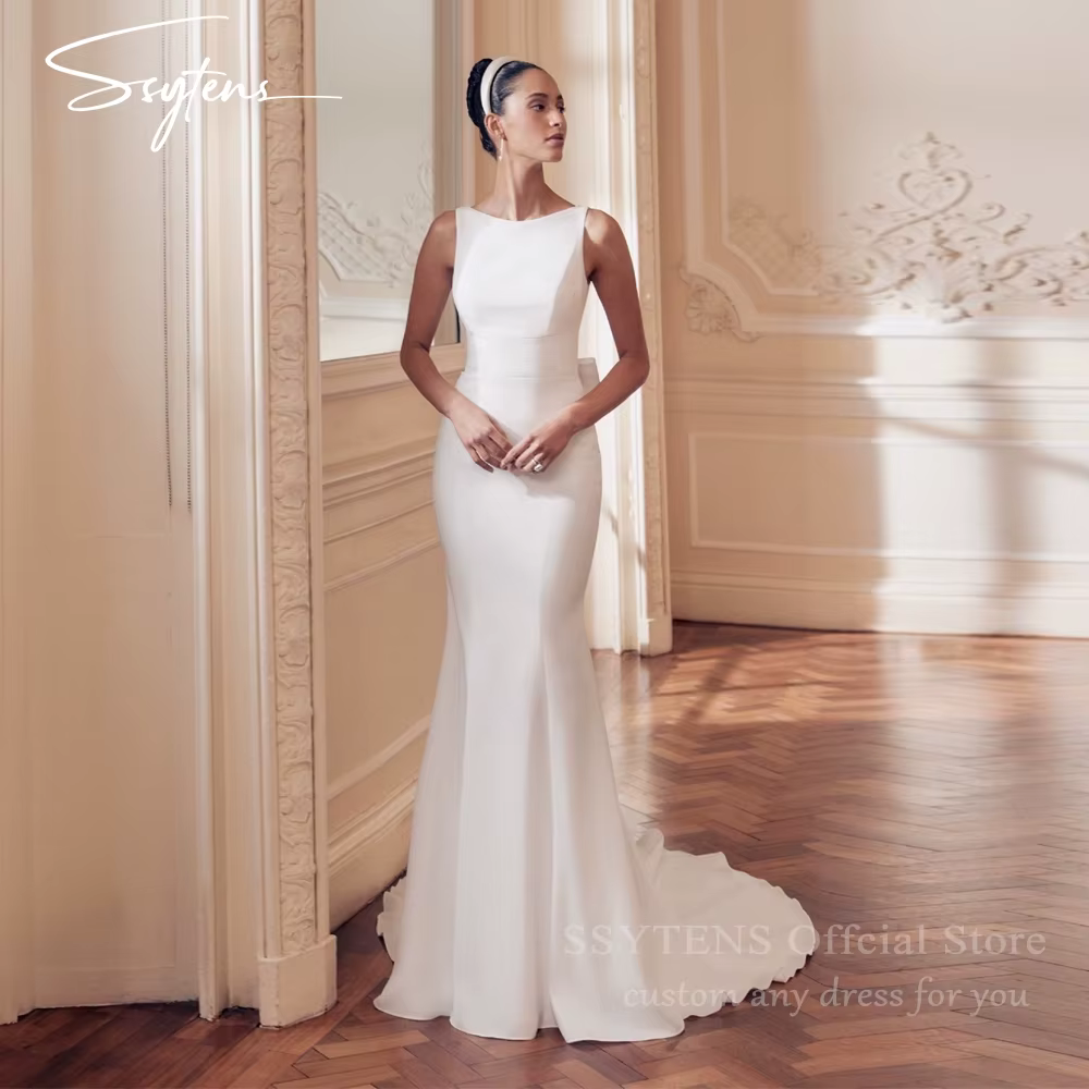Robes de mariée musulmanes modestes SSYTENS pour les mariées