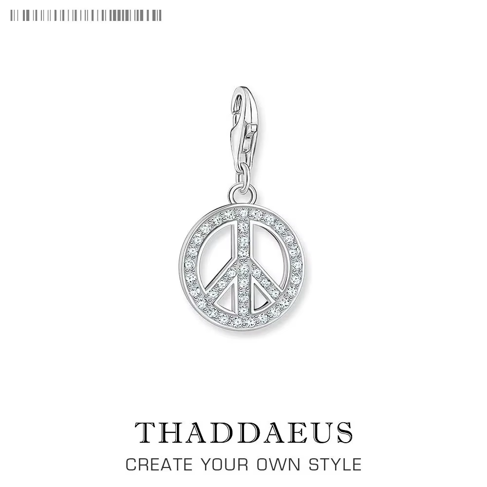 Bijoux de déclaration symbole de paix balancent pendentif à breloque en argent Sterling 925 cadeau classique pour femmes hommes