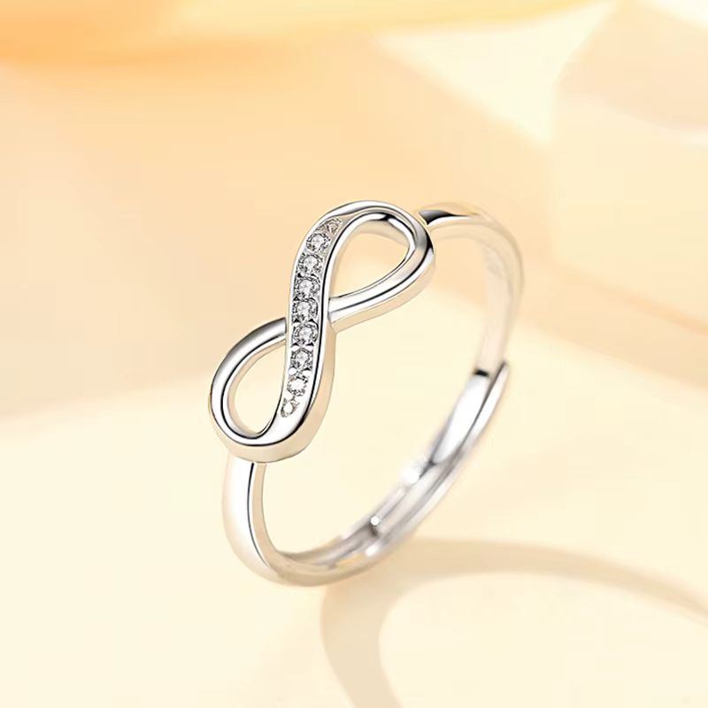 Lihong – bague Mobius en argent Sterling 925 pour femmes