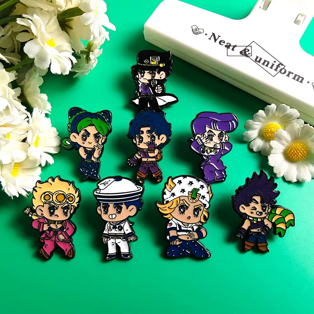 Broche JoJo Jotaro Kujo Giorno Giovanna Joseph Joestar