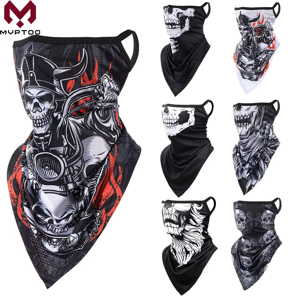 Bandana respirant, protection solaire UV, masque facial sportif, cache-cou, cache-col pour activités de plein air, randonnée, camping, course à pied, pêche, moto
