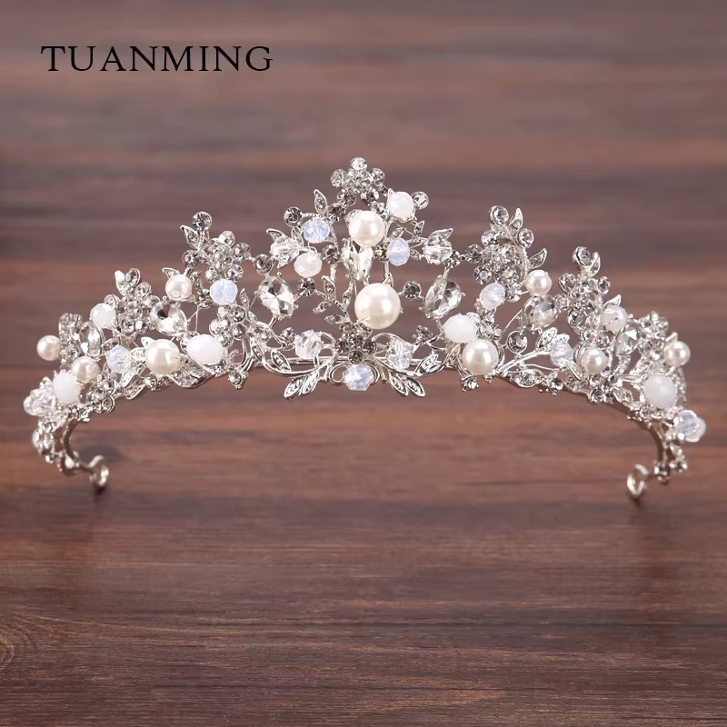 Accessoires de cheveux de mariage en argent pour femmes