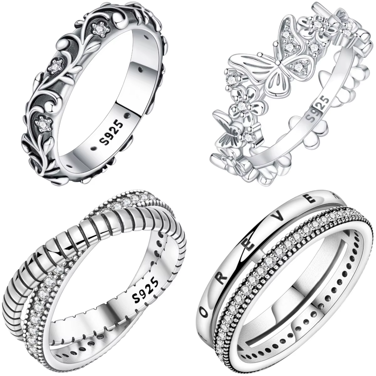 Orstarry – bague fermée en argent Sterling S925 pour femmes
