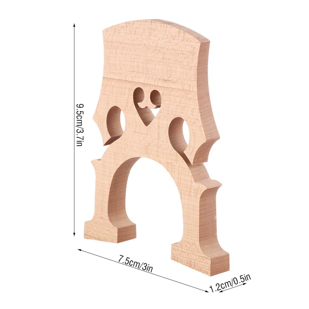 Érable ​ Pont de violoncelle ​ Professionnel ​ Installation simple ​ Accessoire d'instrument ​ 1/2 1/4 1/8 3/4 4/4 ​