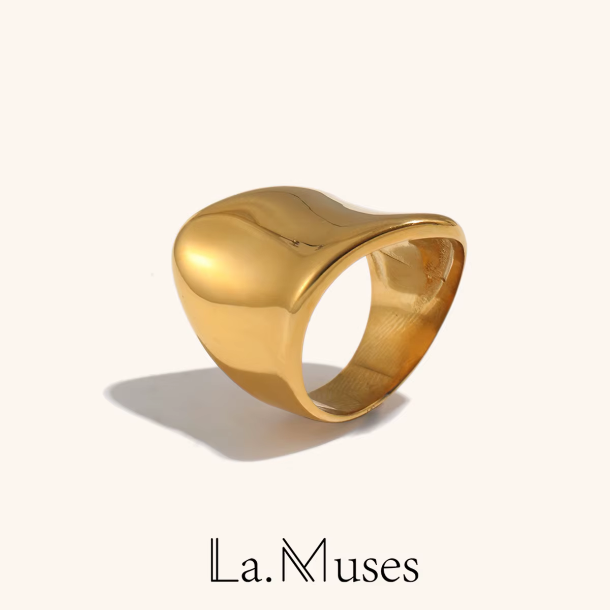 La. Muses – bague minimaliste en acier inoxydable pour femmes