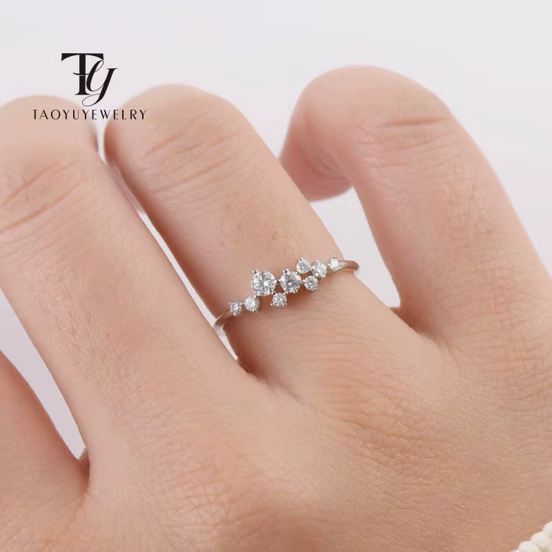 Bague en Moissanite pour femmes