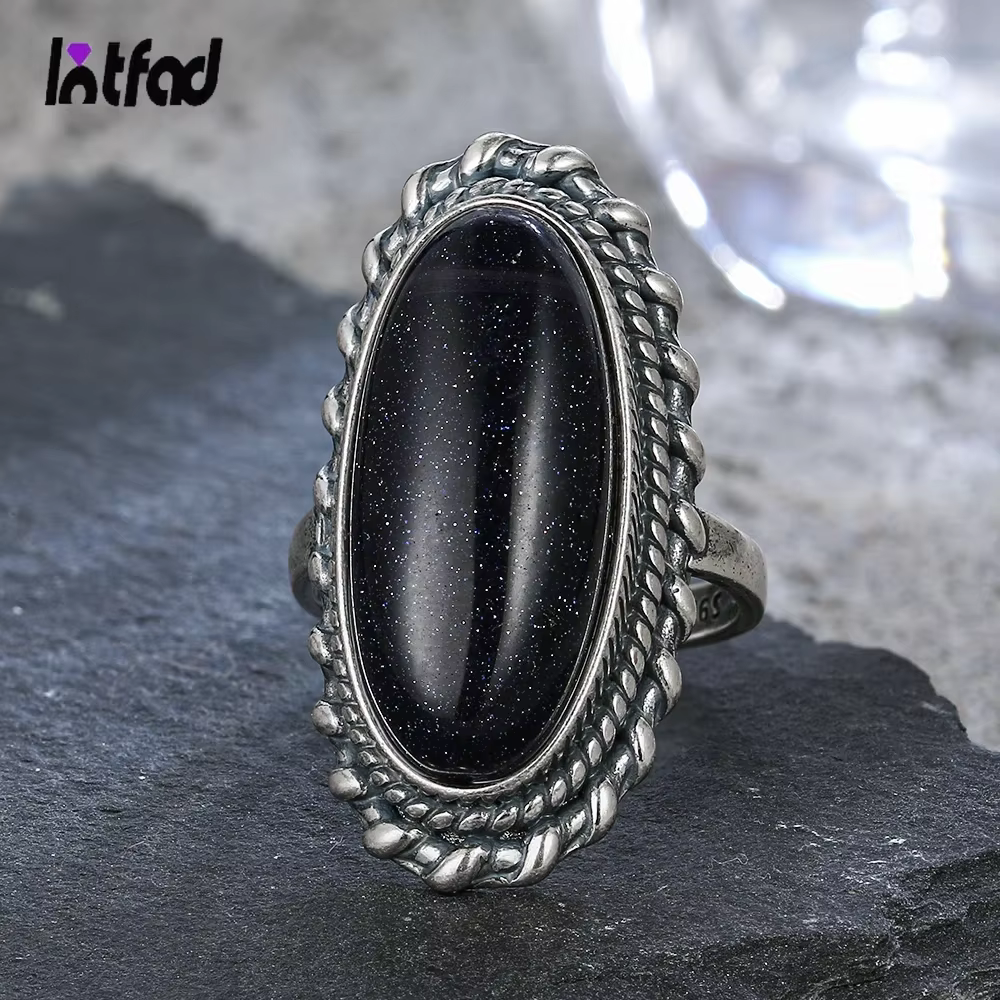 Bague en argent regardé 925 pour hommes et femmes