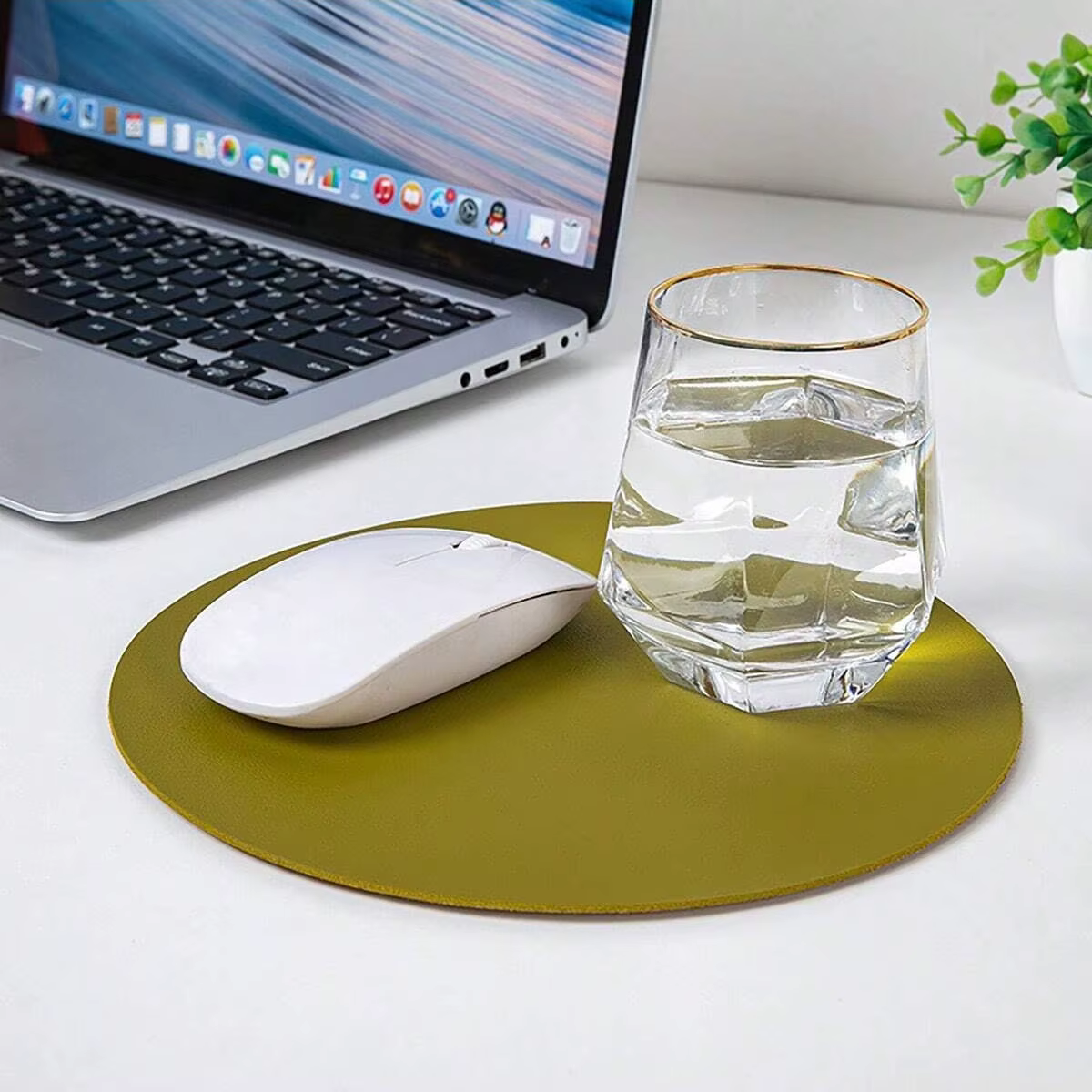Tapis de souris en cuir pour bureau