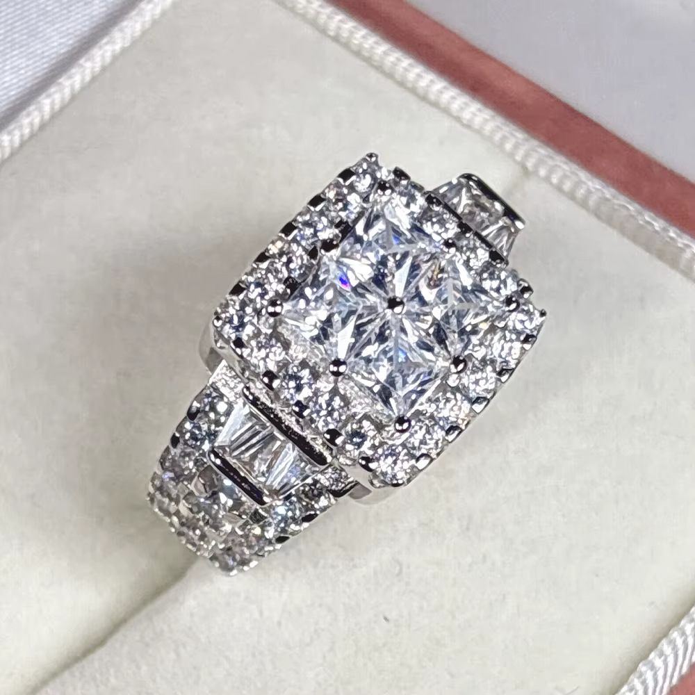 Bague en Zircon brillant de haute qualité pour femmes