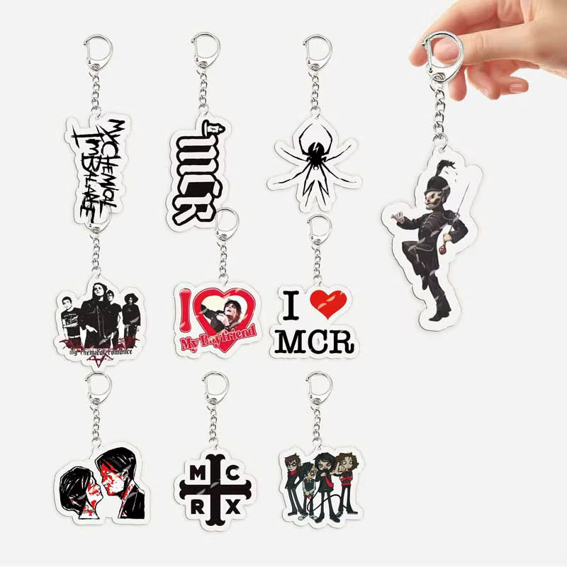 Rock Band ma romance chimique porte-clés pour accessoires acrylique MCR