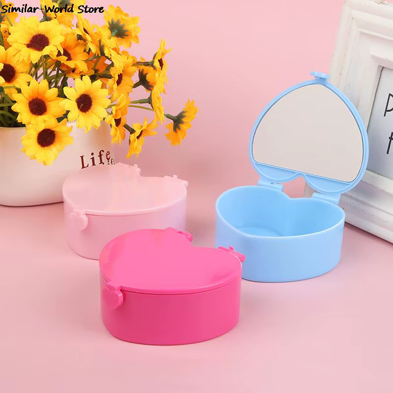 Boîte à Bijoux en Forme de Cœur Rose pour Fille