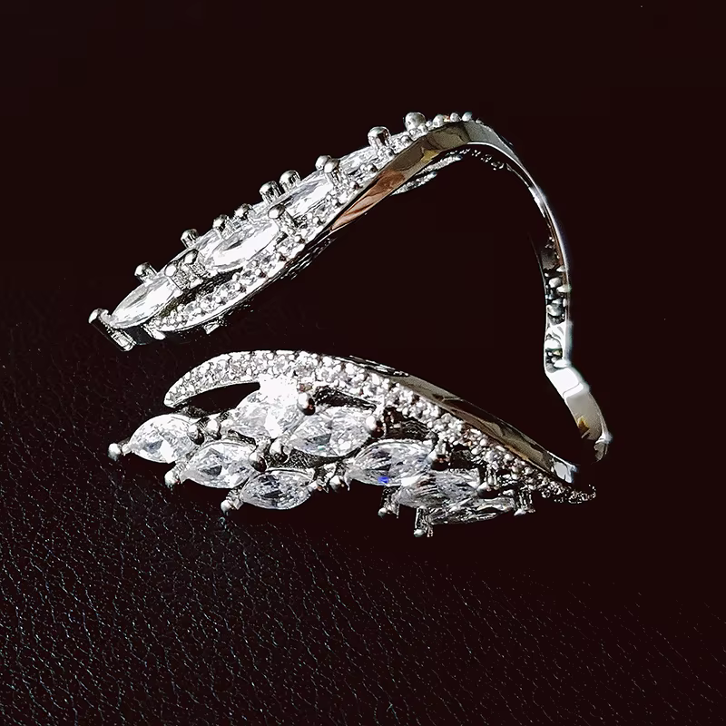 Nouveautés 2026 : Bague tendance en argent couleur marquise