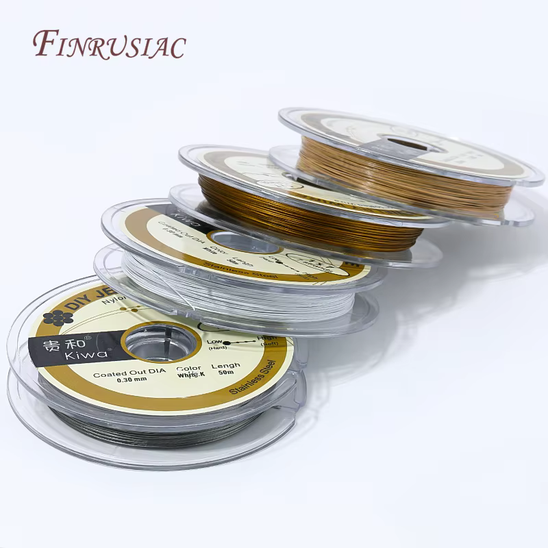 Fil de bijouterie en acier inoxydable recouvert de nylon
