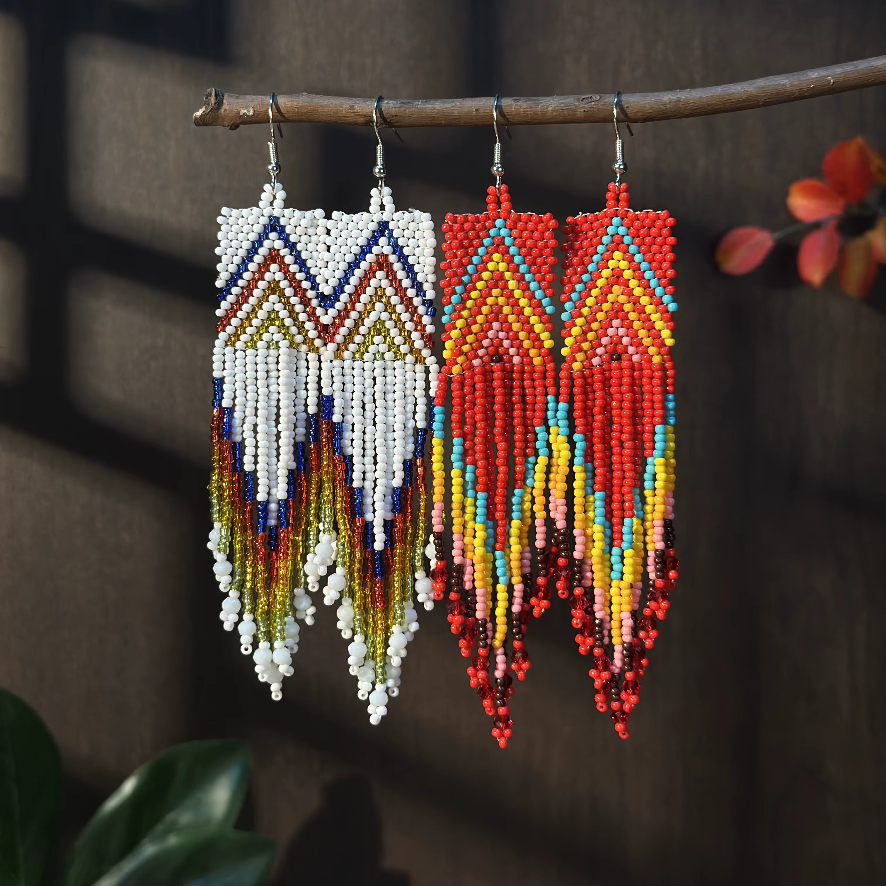 Boucles d'oreilles bohème à pampilles colorées, perles de rocaille, bijoux Design artisanaux, accessoires de mode pour femmes, vêtements de plage et de vacances