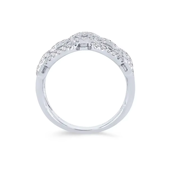 Bague chaîne creuse pour femmes
