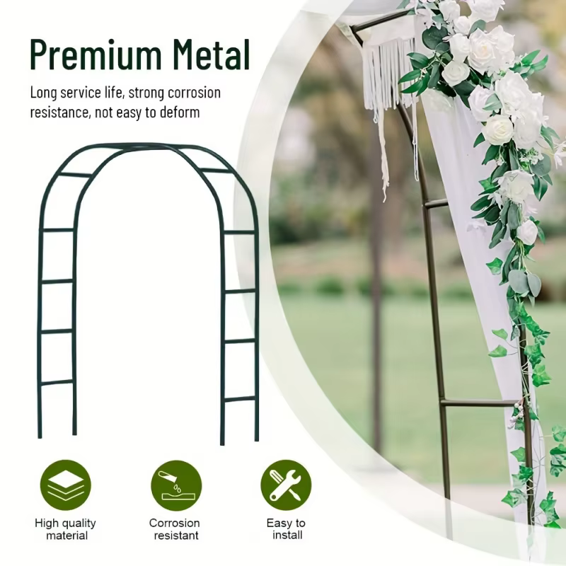 Arche de jardin en métal avec cadre en acier rapide