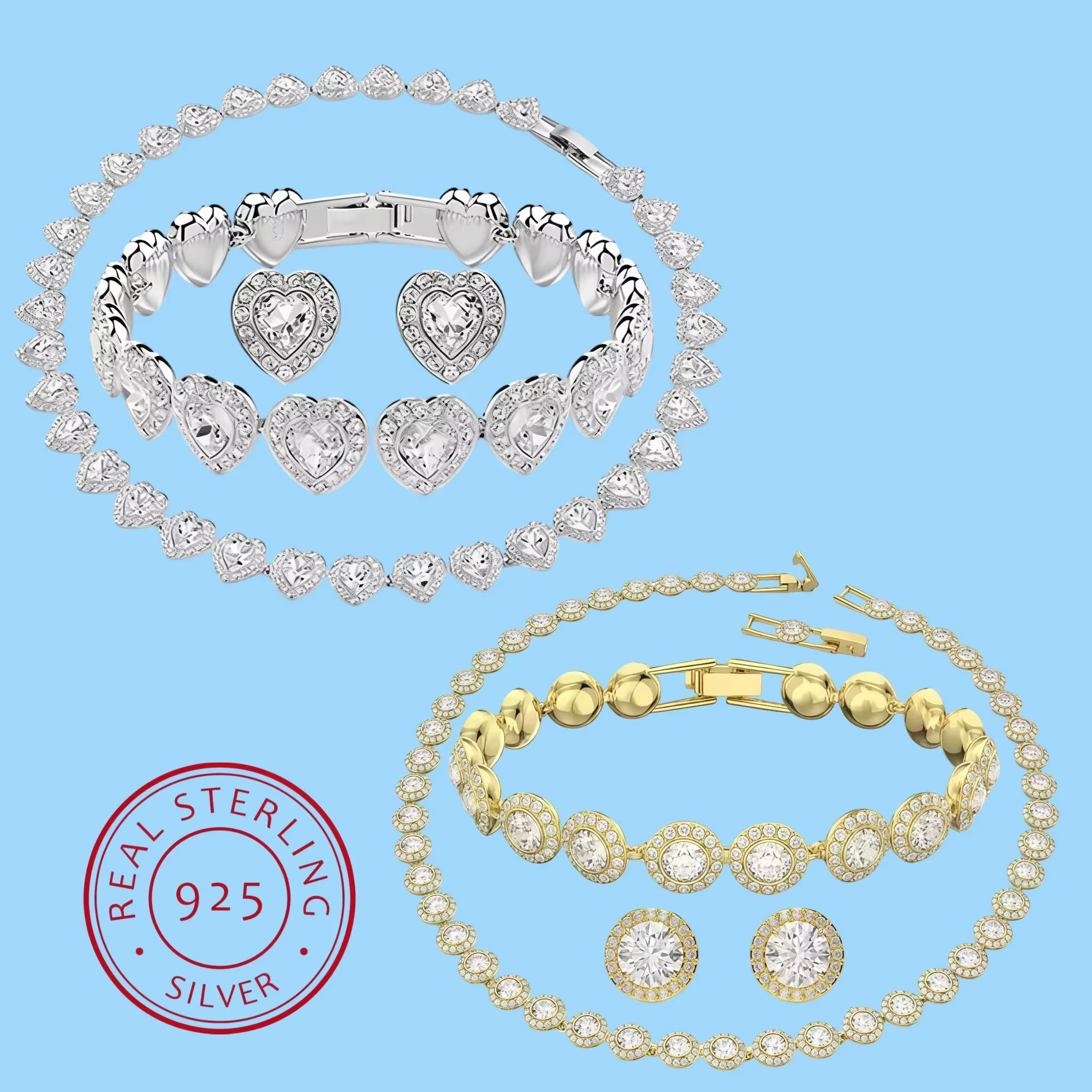 Ensemble de bijoux de luxe exquis de haute qualité pour mariage, collection 2026 UE, simple et élégant, vente chaude