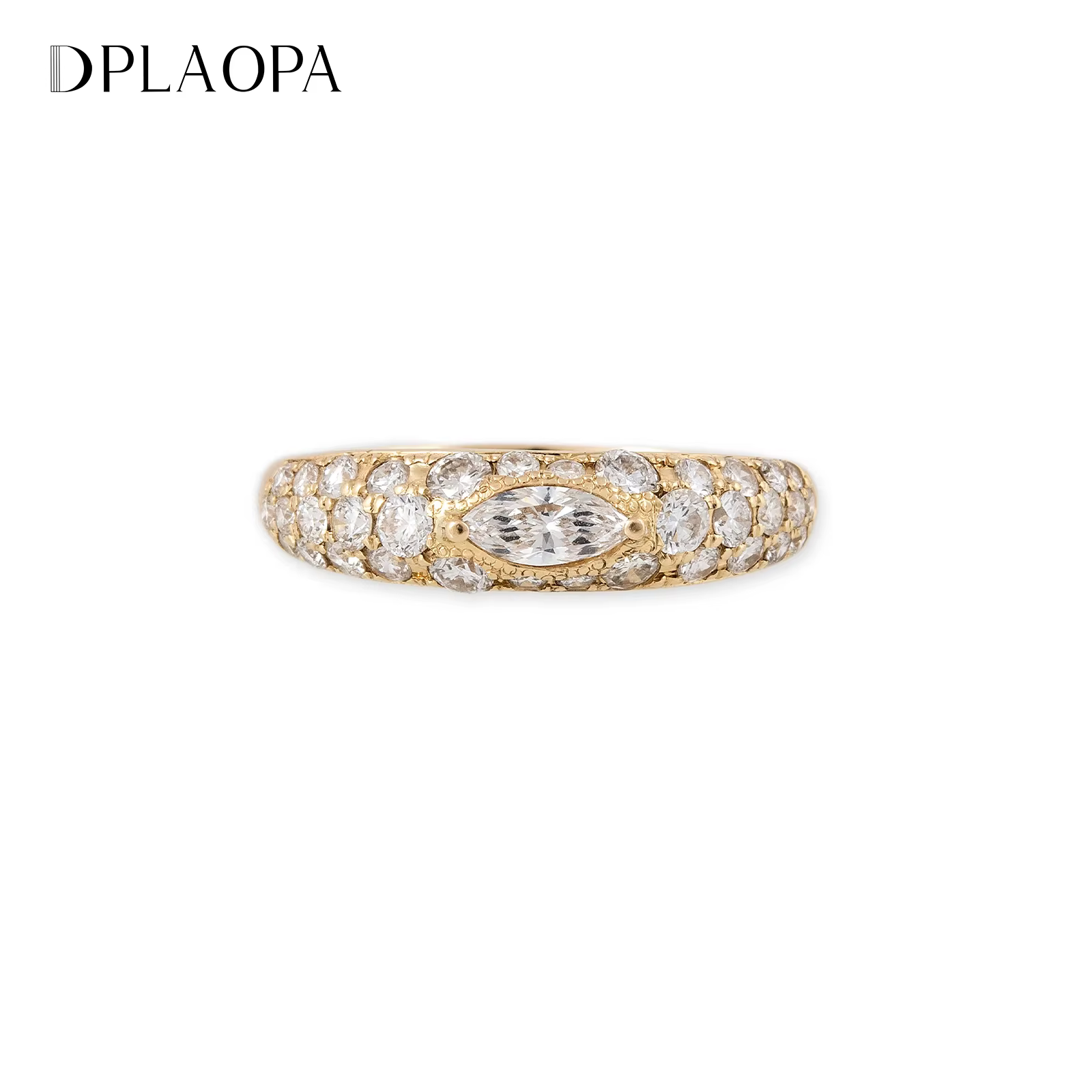 DPLAOPA femmes 925 en argent Sterling MarquIse rond Zircon CZ bague 2025 Fine à la mode de luxe mariage fiançailles bijoux cadeau