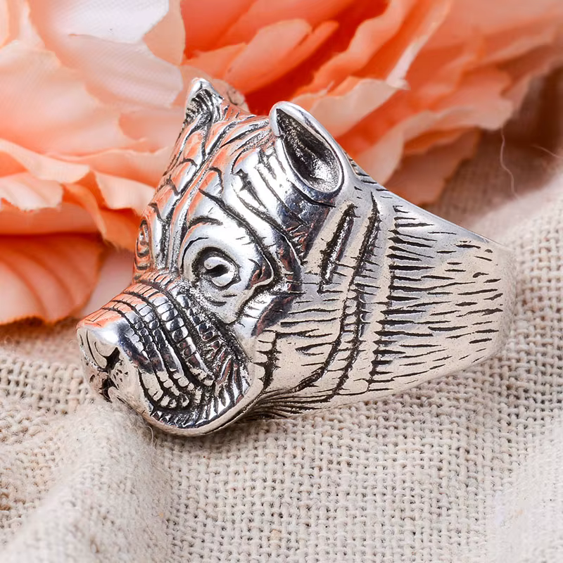Bague unisexe en argent thaïlandais pour femmes et hommes