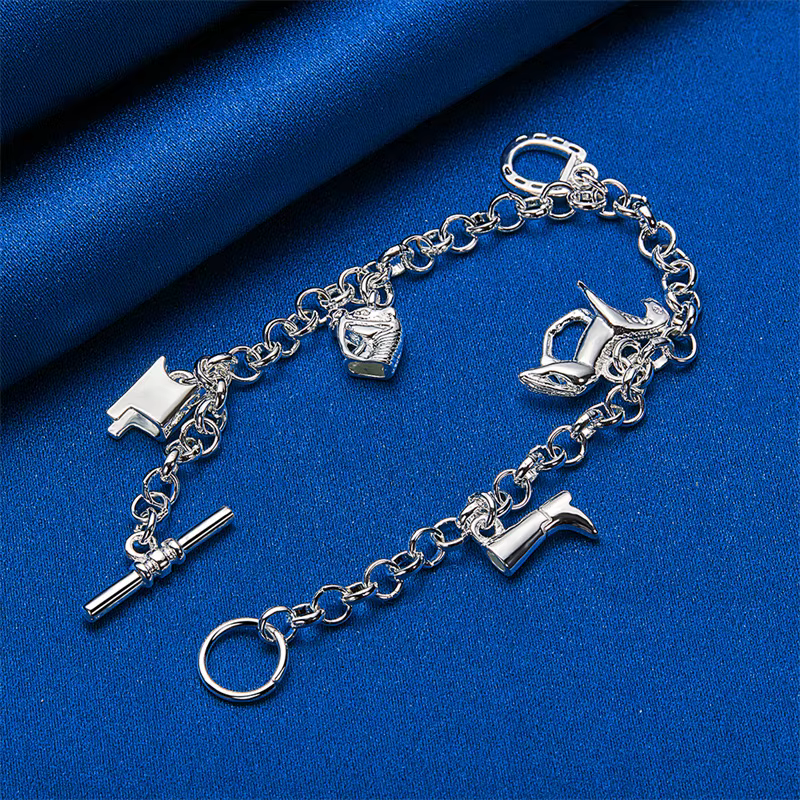 Bracelet en argent sterling 925 de 8 pouces