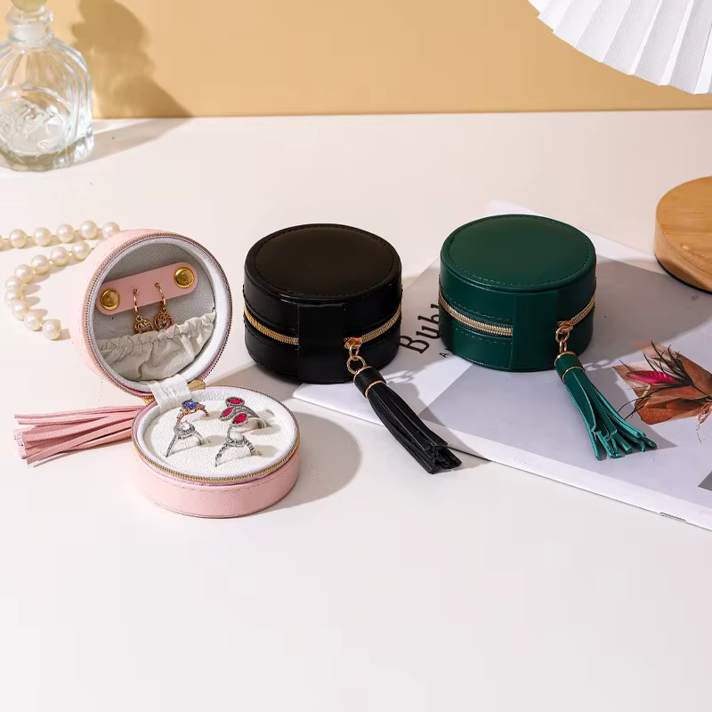 Boîte de rangement portable pour bijoux, boîte organisatrice de bijoux pour boucles d'oreilles et accessoires