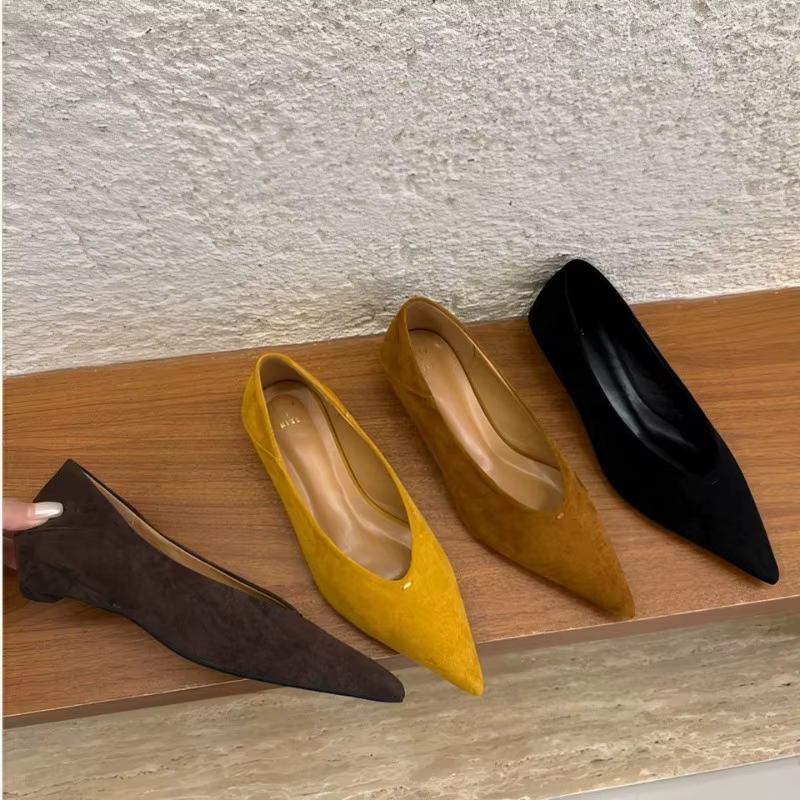 Escarpins de bureau Vintage à bout pointu pour femmes