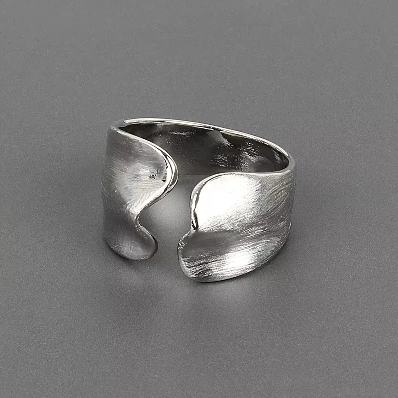 Bague en Grain ondulé irrégulier pour femmes