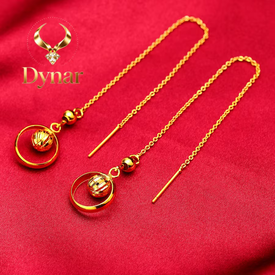 Boucles d'oreilles en fil de fleur Dynar Jewelry pour femmes