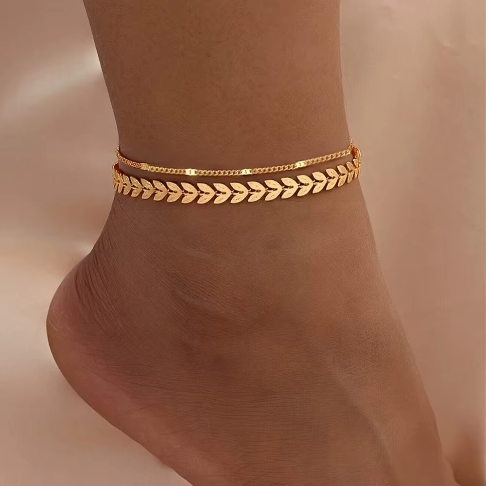 Des bracelets de cheville rétro et uniques pour femmes
